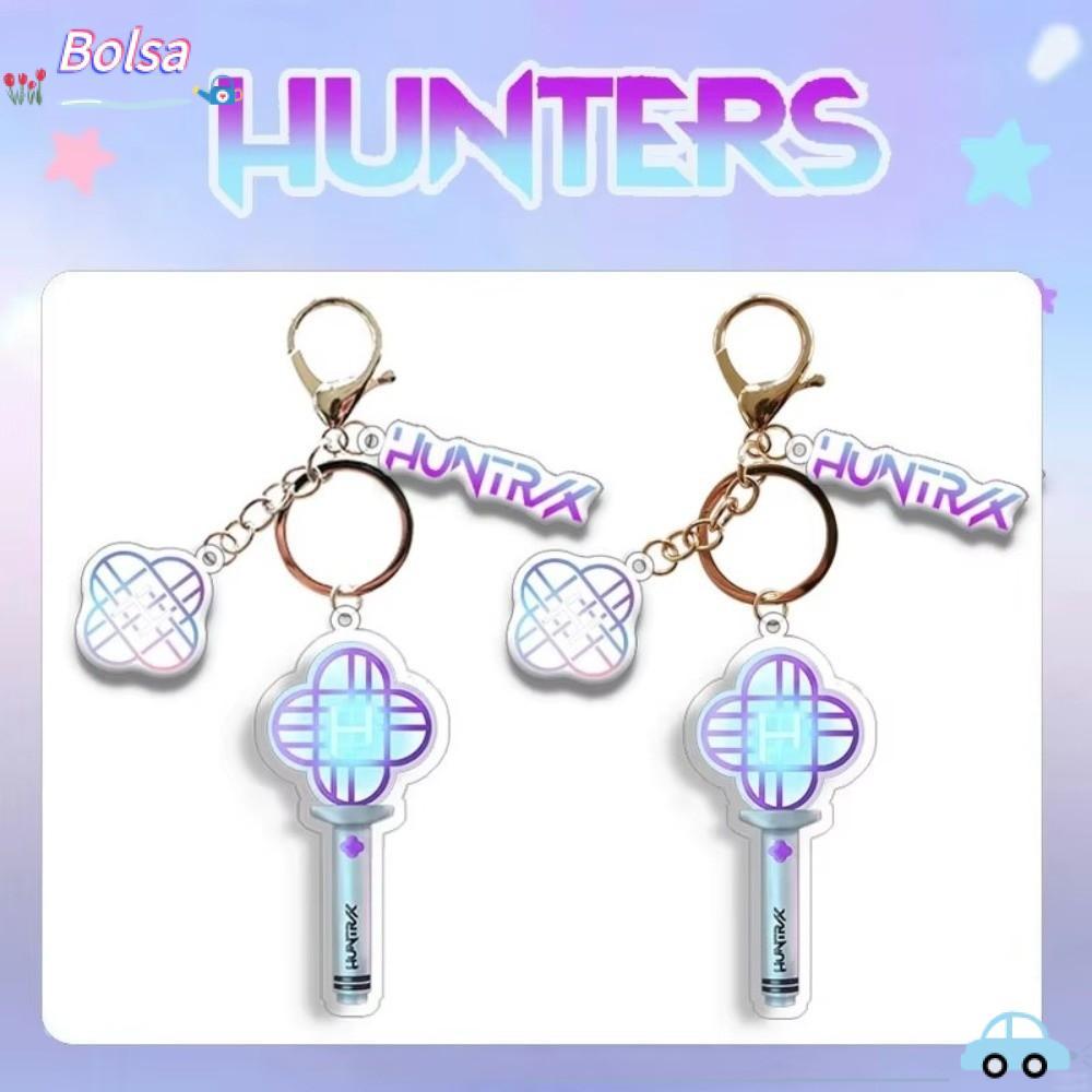 BOLSA HUNTRIX Saiaboy Móc Khóa, KPOP Baackpack Phụ Kiện Demon Hunters Lightstick Móc Khóa, HUNTRIX W
