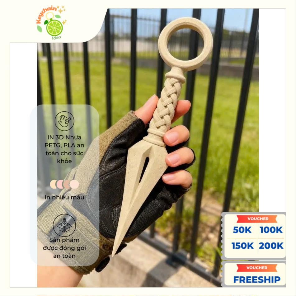 Mô hình dao Kunai dùng để cosplay trang tríí