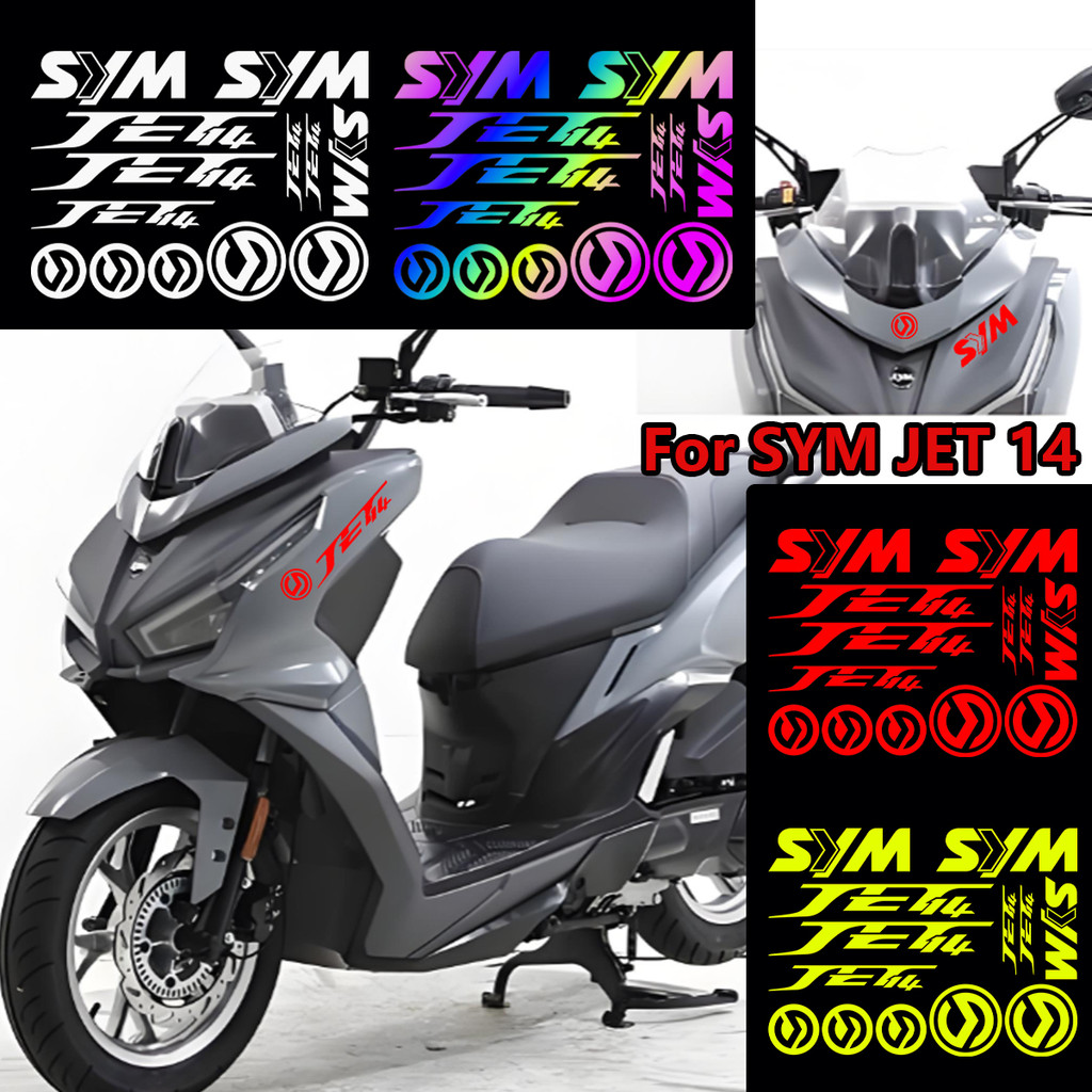 SYM JET 14 Miếng Dán Thân Xe Máy Mũ Bảo Hiểm Vinyl Chống Thấm Nước Đề Can Cho Sym JET 14 125 EVO JET