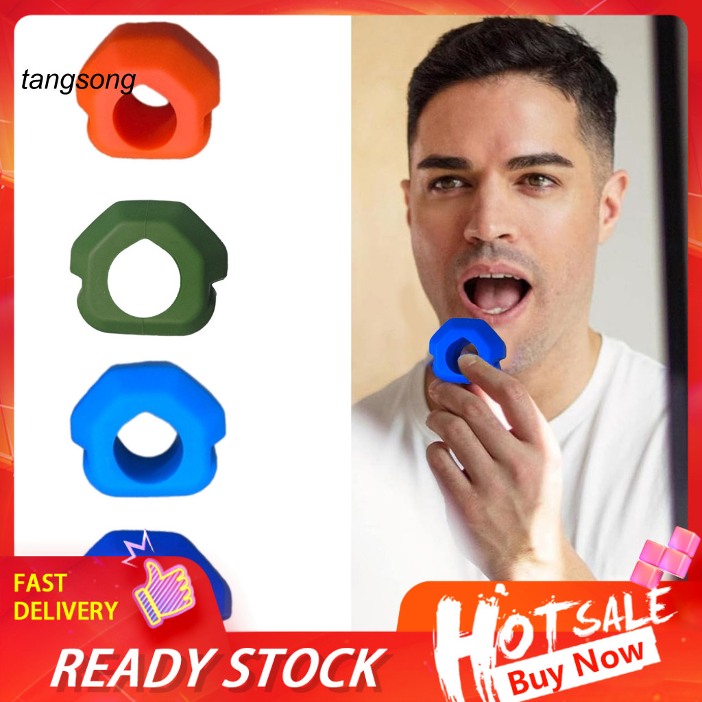 Tang _ Men Jawline Shaper Silicone Jawline Huấn luyện viên hàm silicone Bóng tập thể dục cho nam nữ 