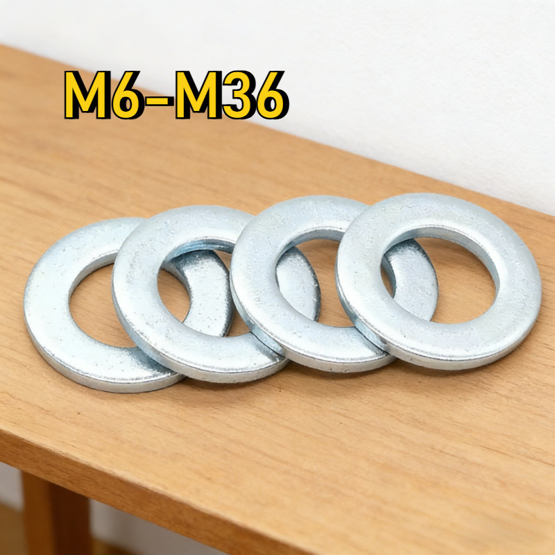 [YMH-G] Máy giặt phẳng tròn cứng kẽm xanh M6 / M8 / M10-M36