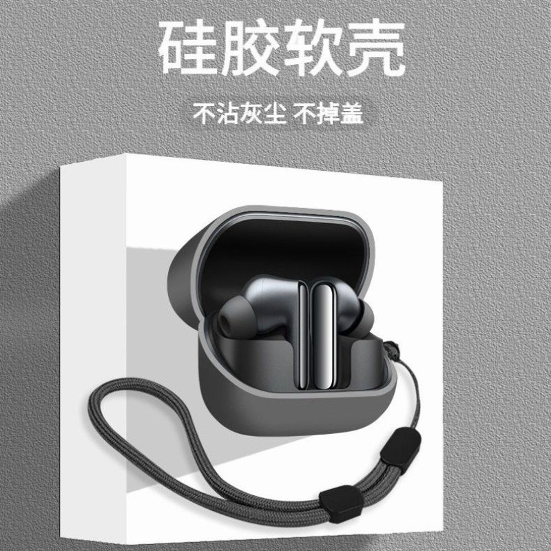 Ốp lưng cho EarFun Air Pro 4 +, Vỏ tai nghe silicon lỏng cho EarFun Air Pro 4 Plus