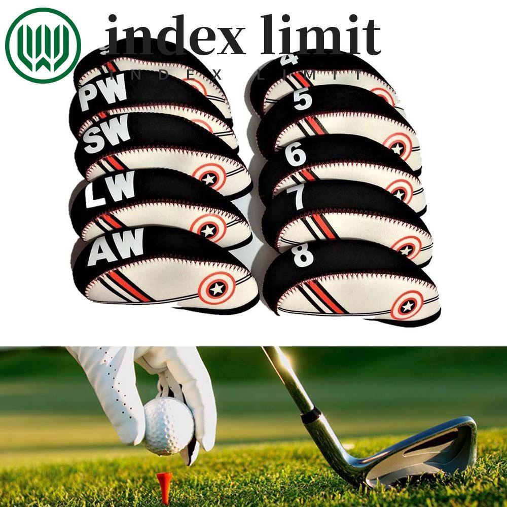Bộ bao đầu gậy golf dành cho gậy sắt và putter, thiết kế số 4 đến 9, SW, PW, LW, AW