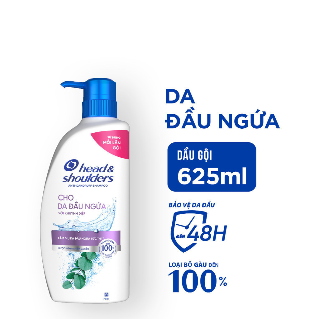 Dầu Gội Làm Sạch Gàu Cho Da Đầu Ngứa Head & Shoulders Anti-Dandruff Itchy Scalp Care 625ml
