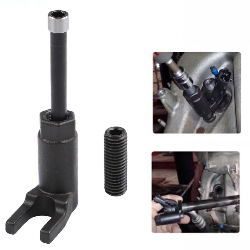 [HERPEVN]Carbon Steel Diesel Injector Puller Tool Kit Durable for Diesel Injector Removal[Ready stoc