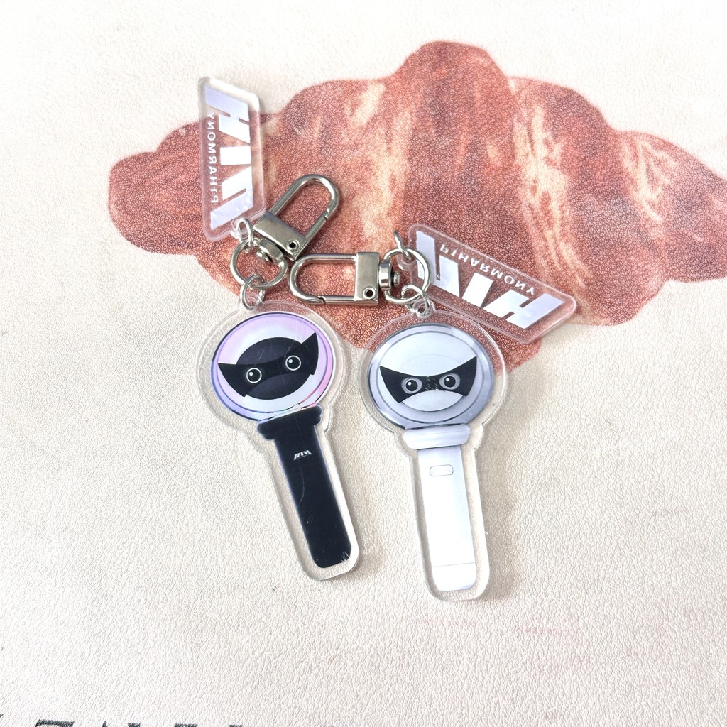 Kpop P1Harmony Mini Lightstick Keychain Acrylic Pendant Keyring THEO KEEHO JIUNG INTAK SOUL JONG SEO