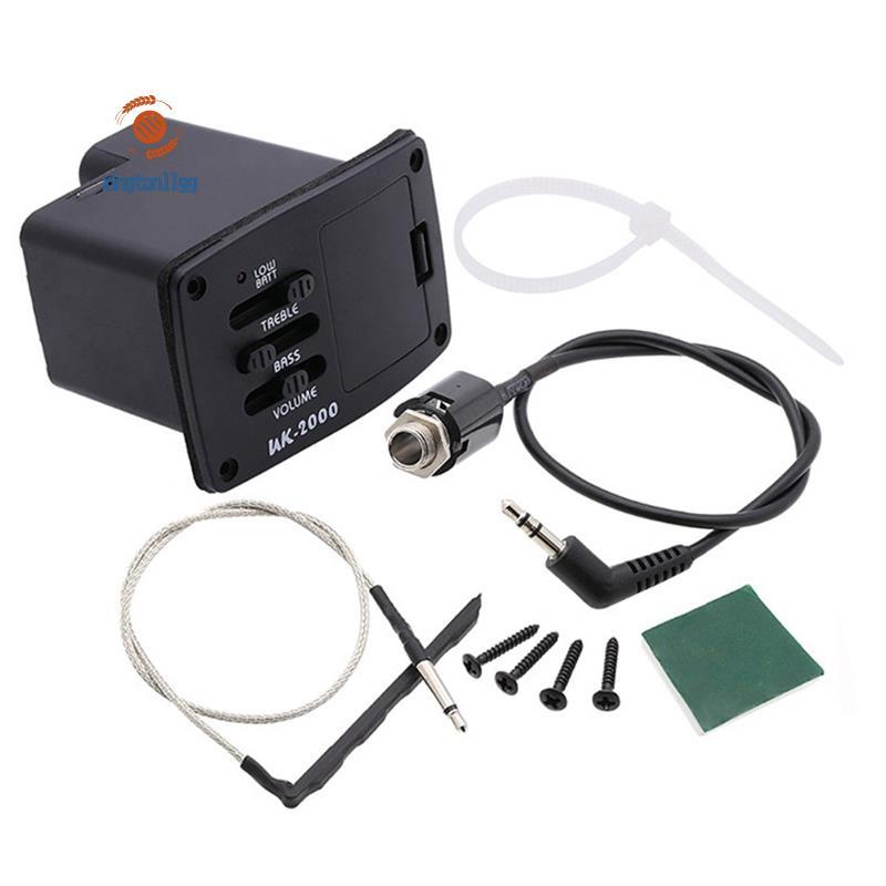 Xe Bán Tải UK-2000 Ukulele Mini Guitar Pickup 2 Ban Nhạc UK2000 EQ Equalizer Hệ Thống Cho Đàn Ukulel