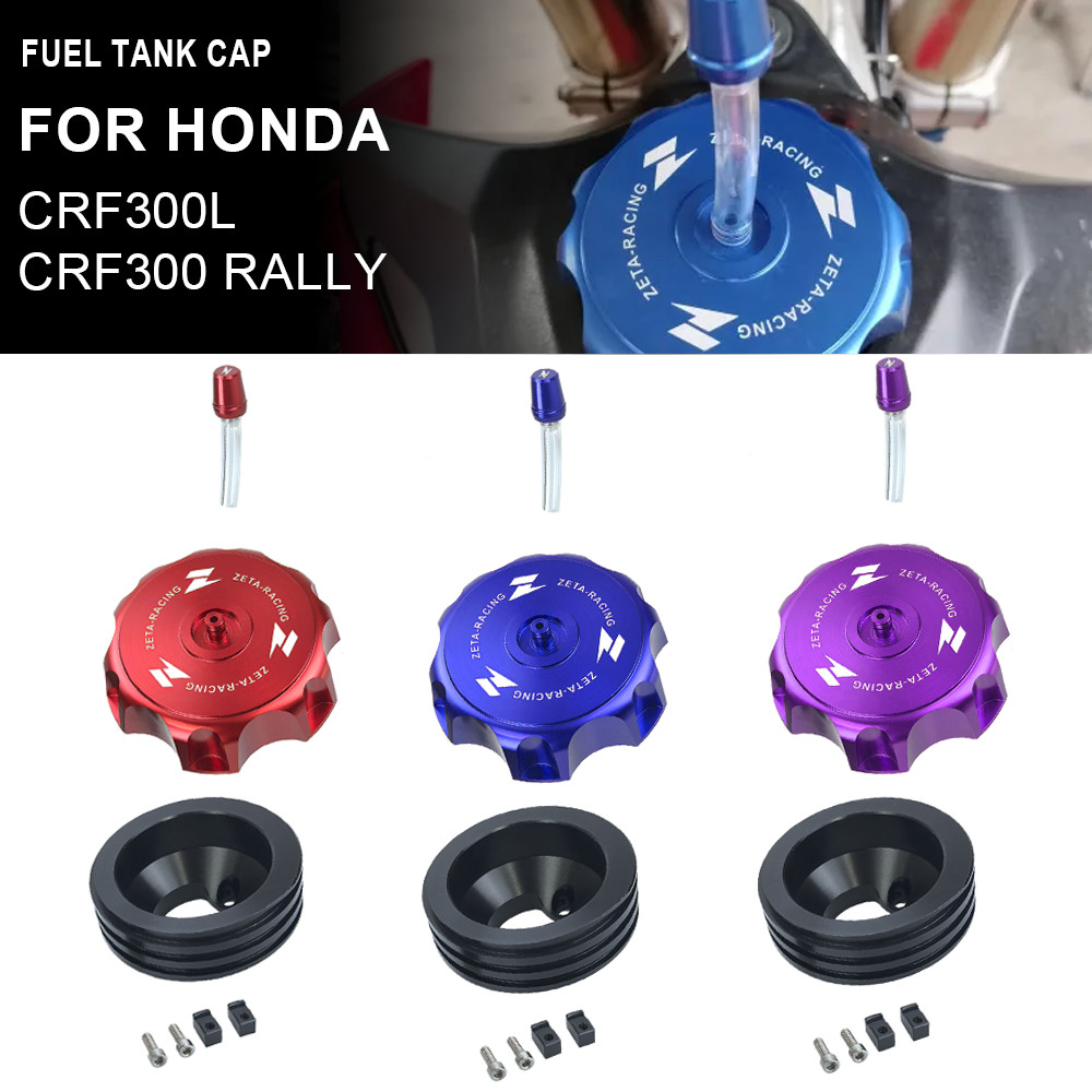 CNC Nhôm Gas Bình Nhiên Liệu Có Nắp Hơi Thở Van Thông Hơi Ống Nội Tuyến Cho Xe Honda CRF 300 L 300L 