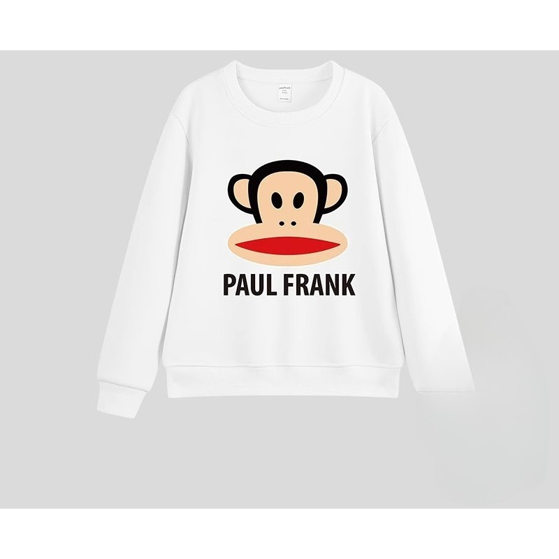 100% Cotton Paul Frank Paul Frank Nam Nữ Áo Cổ Tròn dáng rộng