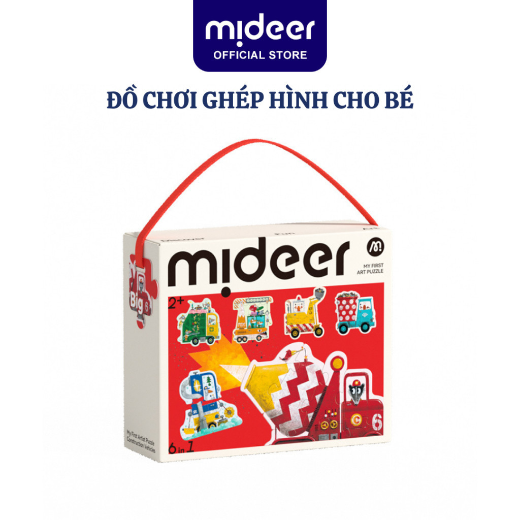 Đồ Chơi Ghép Hình Cho Bé Mideer My First Puzzle Busy Building Puzzle Tư Duy Montessori Cho Bé 3+