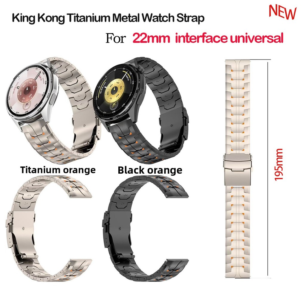 Thích hợp cho Huawei GT6 King Kong Dây đeo Titan GT5 Hợp kim titan S4 Dây đeo đa năng 22mm