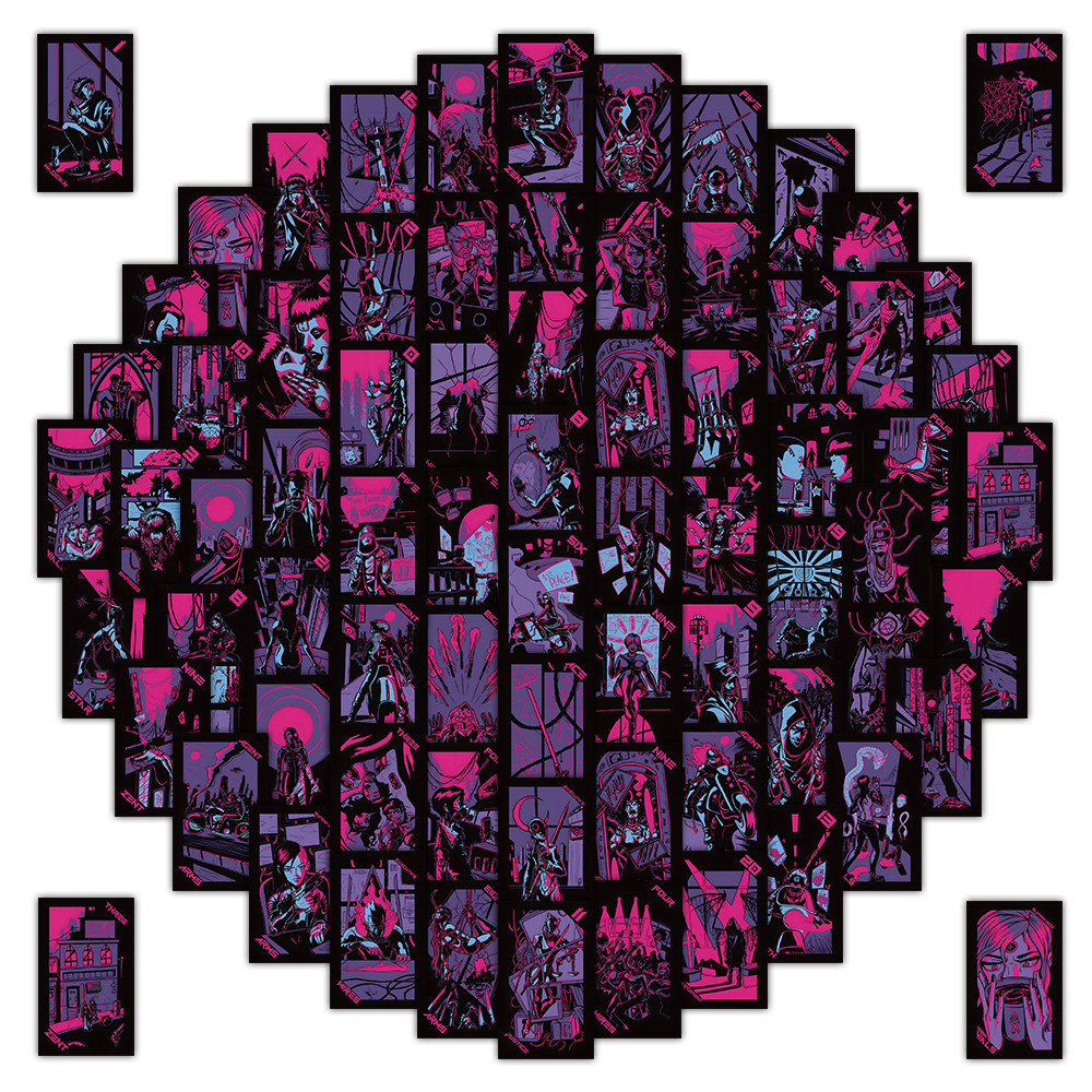 72 Lá bài bói toán phù thủy Gothic Dark Tarot