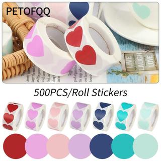 PETOFQQ  500 Chiếc Hình Trái Tim Tình Yêu Sinh Nhật Đồ Dùng Trang Trí Nhà Văn Phòng Phẩm Miếng Dán