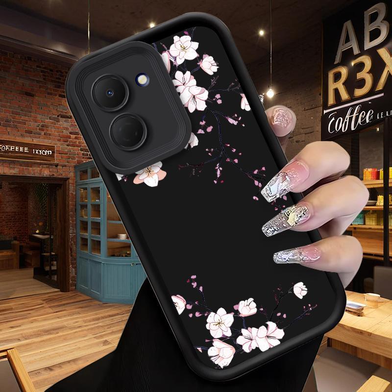 Vỏ Cho Tecno Spark GO 3 Spark GO 2 Spark Go 1 Vỏ Điện Thoại Hoa Đào Thời Trang Techno Spark GO3 GO2 