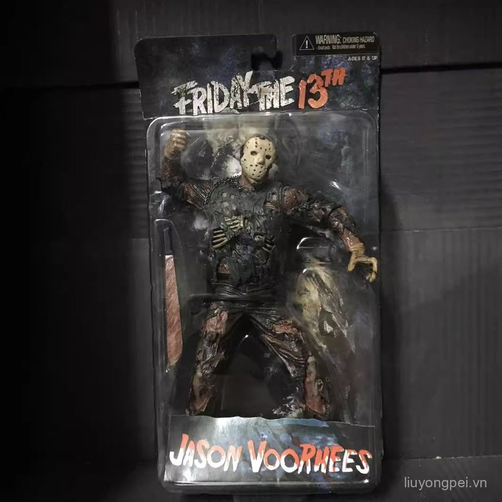 [Giao hàng trong ngày] NECA Black Friday jason Quần áo xanh jason Kinh dị Hall of Fame Mô hình di ch