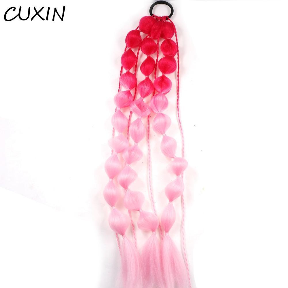 CUXIN Tóc Giả Tổng Hợp Twists và Braids Màu Sắc Rực Rỡ Cho Nữ