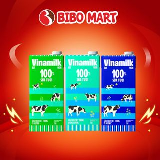 Sữa Tươi Tiệt Trùng Vinamilk Có Đường Không Đường Ít Đường Giúp Bé Cao Lớn Khỏe Mạnh Hộp 1 Lít