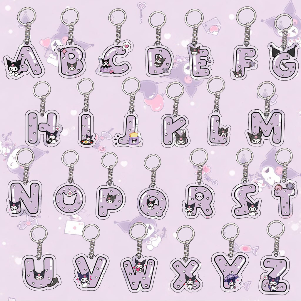 Túi đựng chìa khóa Kuromi Móc khóa đi học Túi trang trí vòng chìa khóa