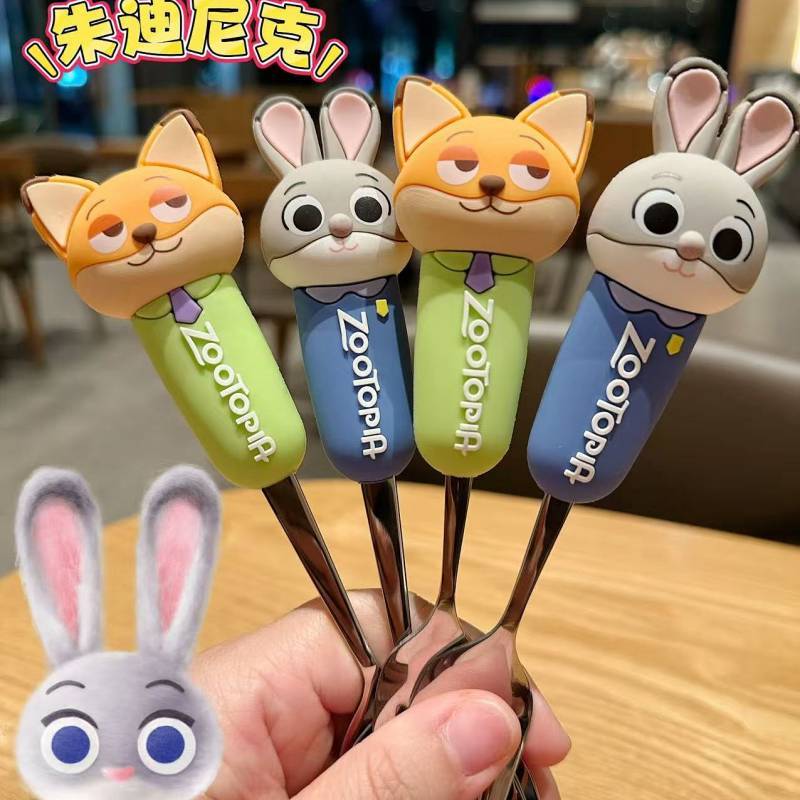 Disney Judy Nick 304 Stainless Steel Tableware Spoon Fork Soup Meal Spoon Spoon Good-looking Spoon 5
