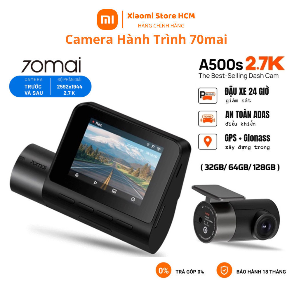 Camera hành trình 70mai A500s bản quốc tế, 2.7K