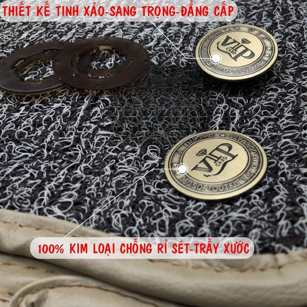 Khuy Nút Cố Định Thảm Lót Sàn Ô Tô 5D 6D