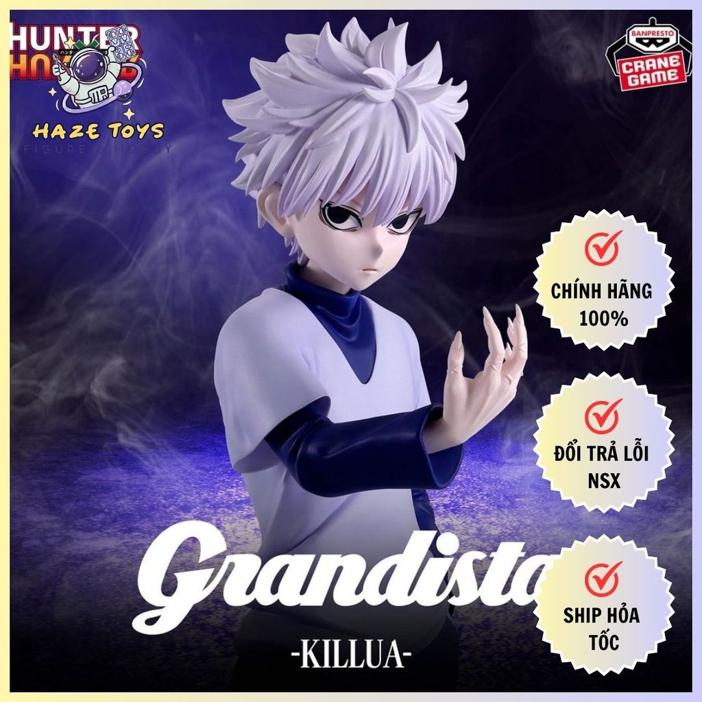 Mô hình Hunter x Hunter - Grandista - Killua Figure Chính Hãng (Banpresto)