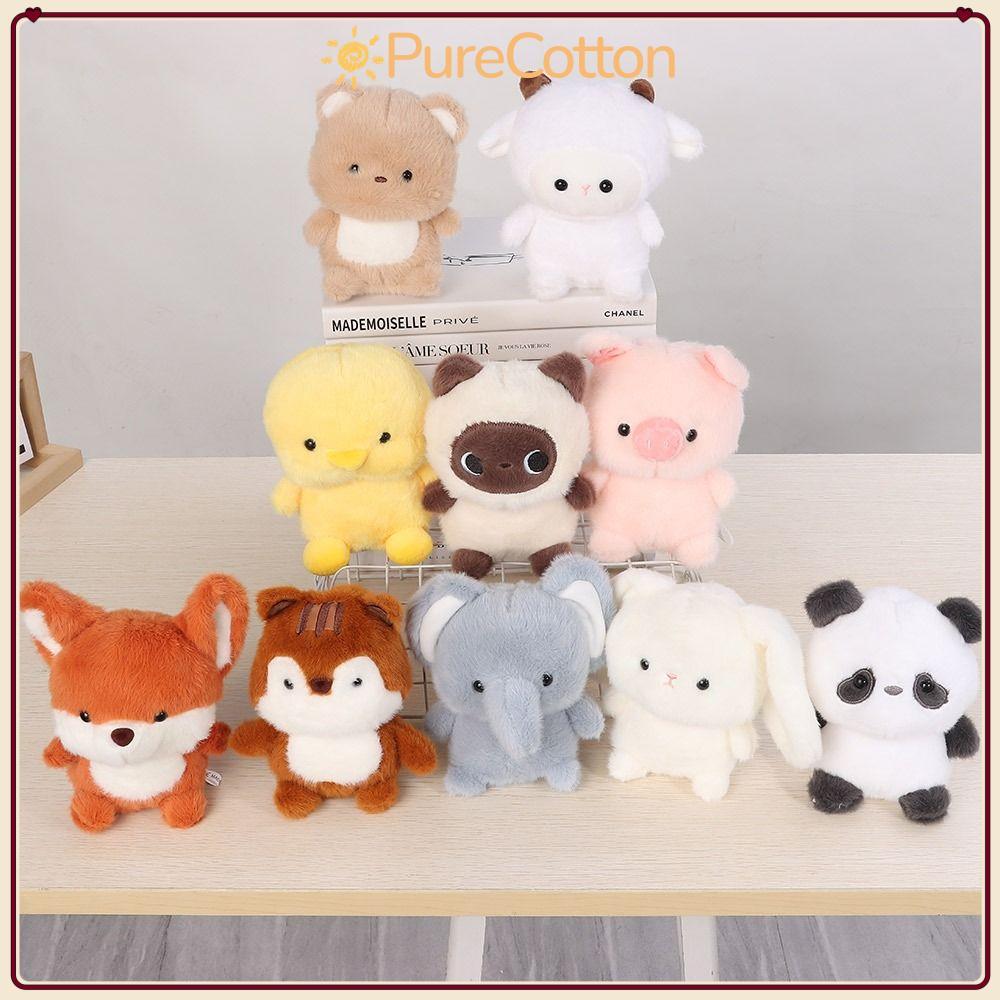 PURECOTTON0 Búp Bê Đồng Hành Sang Trọng, Gối Thú Nhồi Bông Voi 16cm, Kawaii Sang Trọng Siêu Mềm Động