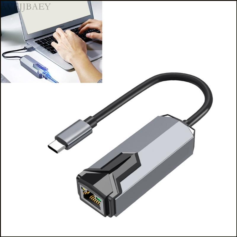Avejjbaey 2 5G Ethernet Adapter Type C USB sang RJ45 Ethernet LAN Mạng Adapter Gigabit Internet Adap