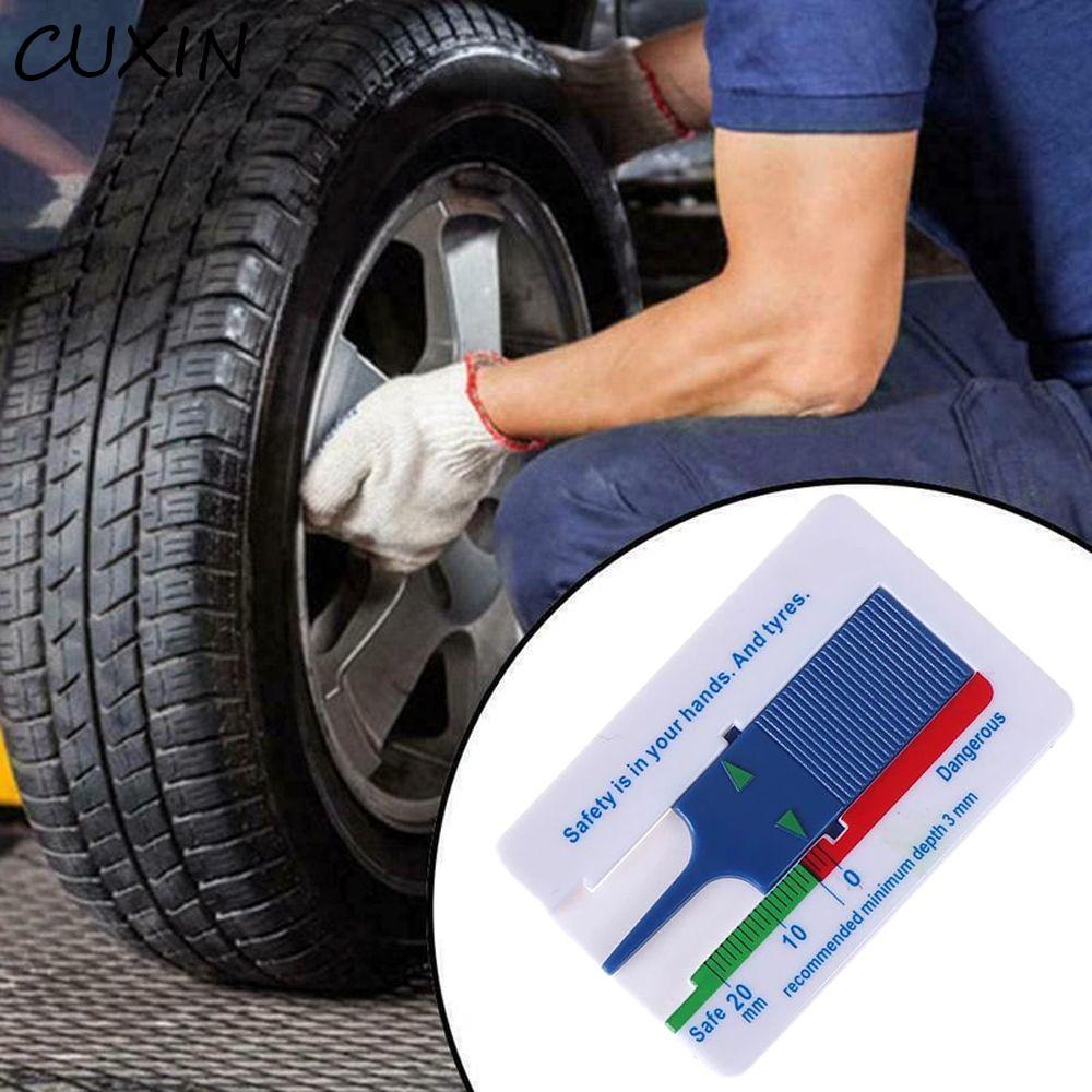 CUXI Mô Hình Lốp Độ Sâu Thước Bánh Xe Đo Dụng Cụ Di Động Đánh Dấu Dụng Cụ Sửa Chữa Chất Lượng Cao Xe