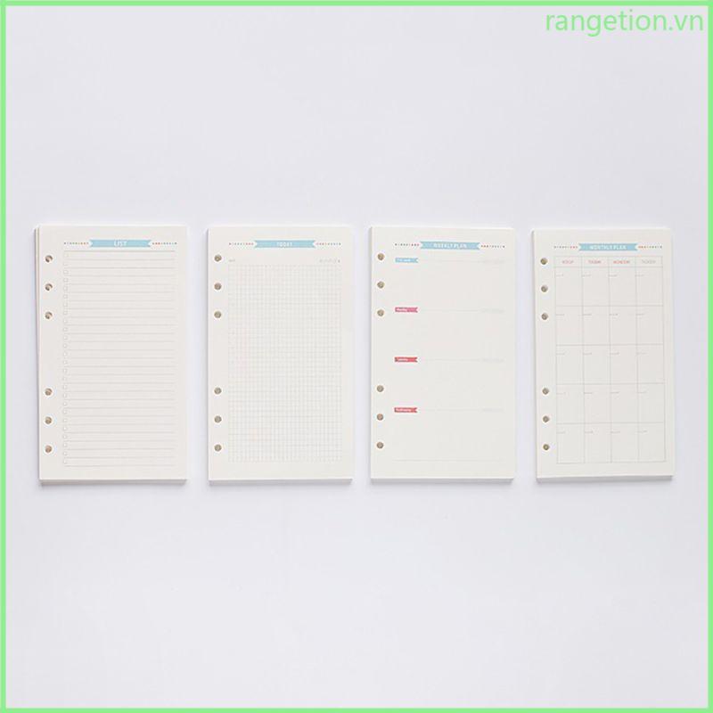 RAN A5 Sổ tay rời Giấy tờ nạp lại cho A5 Công cụ lập kế hoạch lá rời Notepad Journal