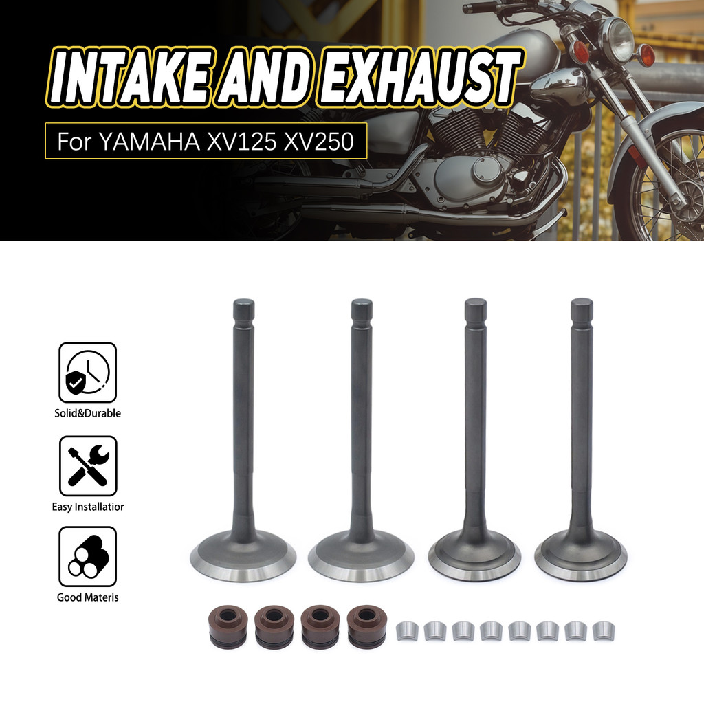 Van xả xe máy Phần động cơ Đầu vào và bộ van xả Bộ van cho YAMAHA XV125 xv250 xv 125 xv250 virago ya