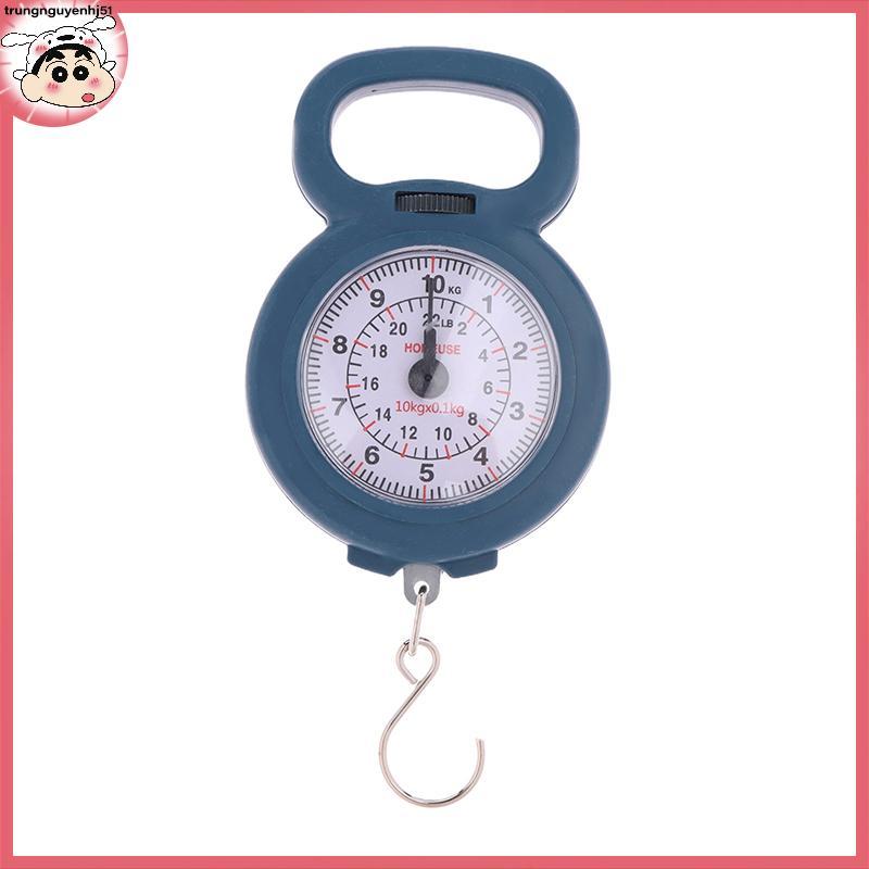[Tàu 24 giờ] Portable Hanging Scale 10kg Capacity Digital Luggage Food Scale VN