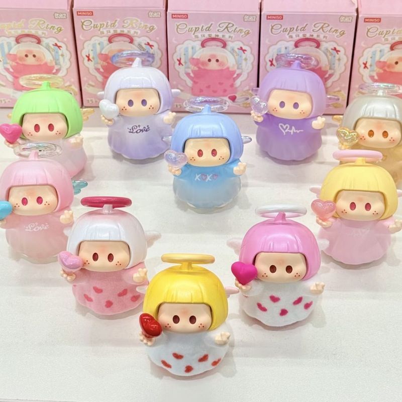 Miniso YOYO Youyou-chan Ring Goddess of Love Blind Box Figurine Desktop Decoration Birthday Gift for