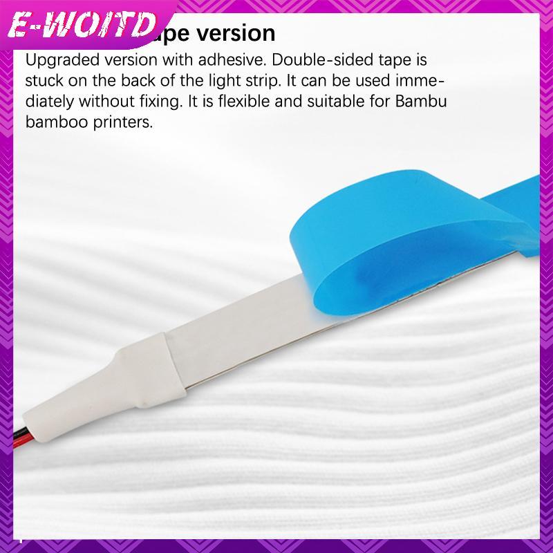 E-WOITD Cho Bambu Lab Light P1p P1s X1C Dải Đèn LED Bộ Đèn LED 5V 150cm IP44 Đèn Chiếu Sáng Siêu Sán