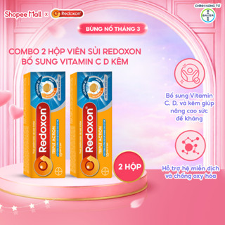 Bộ 2 Viên sủi Redoxon hỗ trợ Vitamin Triple Action 10 viên/Hộp