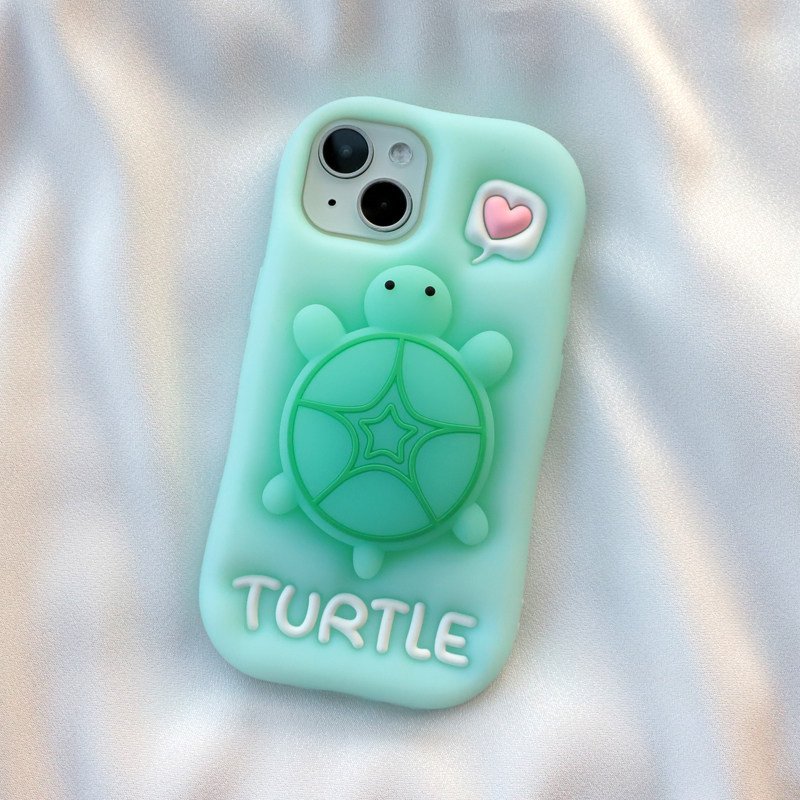 Dễ Thương Dạ Quang Giá Đỡ Rùa Nhỏ Thích Hợp Cho iphone17 / 16 Apple 15pro Vỏ Điện Thoại 14promax Hoạ