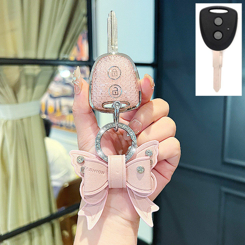 Chìa Khóa Fob Bao Chìa Khóa Xe Ô Tô Cho Perodua Bezza AXIA 2023 G / AXIA 2014 GXTRA 2 Nút Móc Khóa P