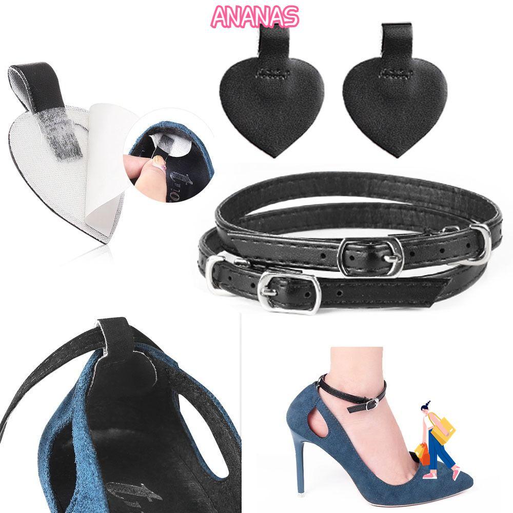ANANAS 1 Cặp Giày Cao Gót Ban Nhạc Phụ Kiện Giày Mắt Cá Chân Giữ Rời Dây Buộc Dây Dây Giày