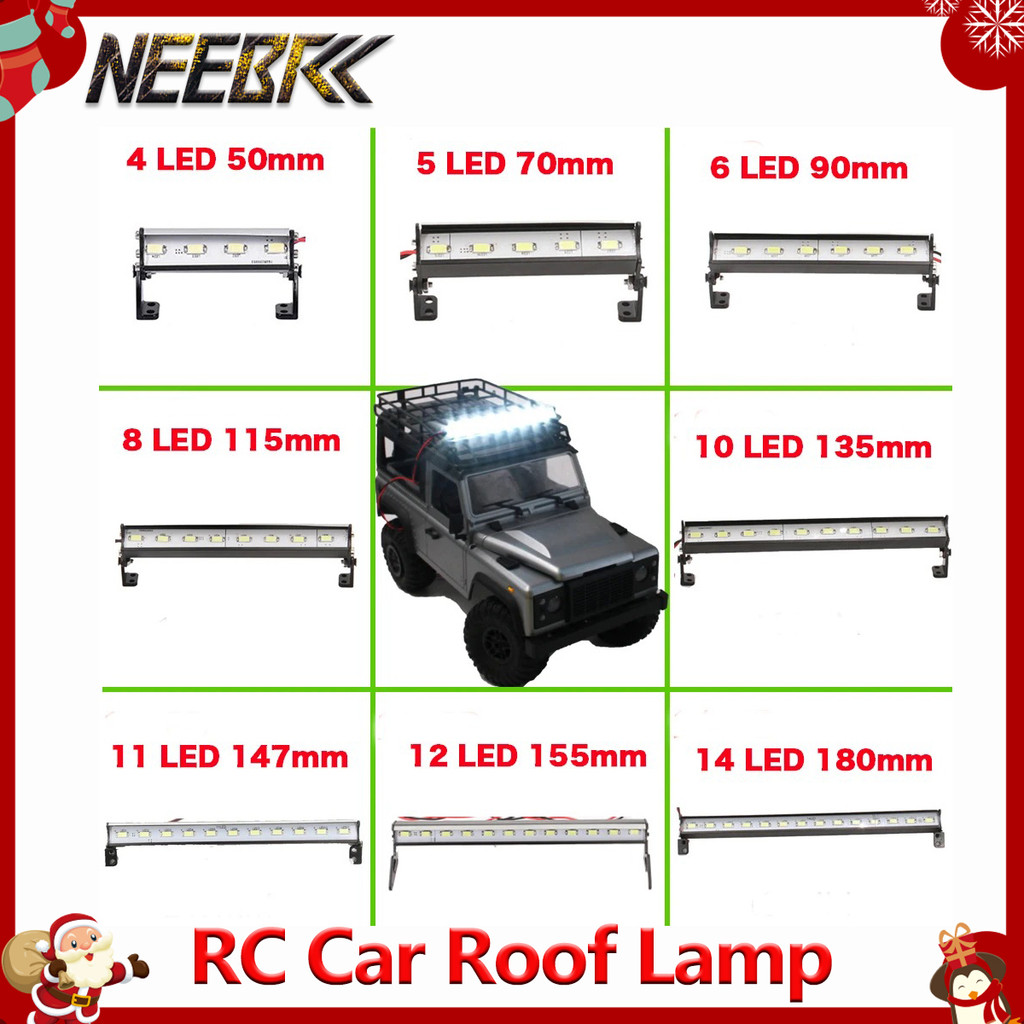 Đèn nóc ô tô NEEBRC RC 4 / 5 / 6 / 8 / 10 / 11 / 12 / 14 Thanh đèn LED sáng cho xe bánh xích RC 1 / 