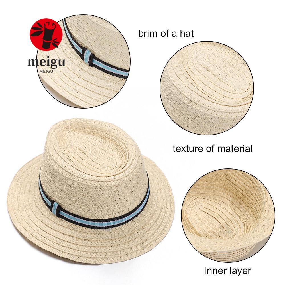 MEIGU 20Cm Mũ Búp Bê Sang Trọng Đầu Búp Bê Mũ Rơm Cho 20Cm Búp Bê Động Vật Mũ Thường Ngày