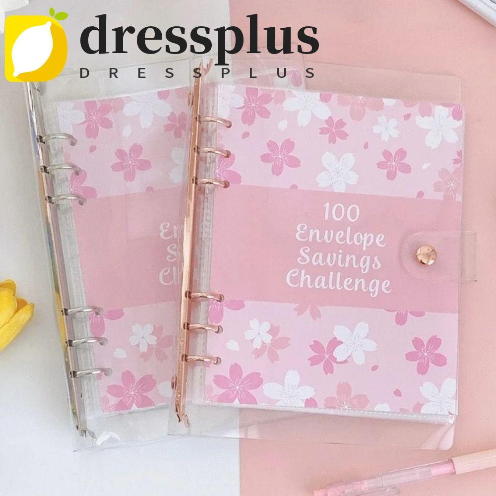 DRESSPLUS 100 Thử thách tiết kiệm phong bì, Tiết kiệm tiền 100 Phong bì 100 Chất kết dính thử thách 