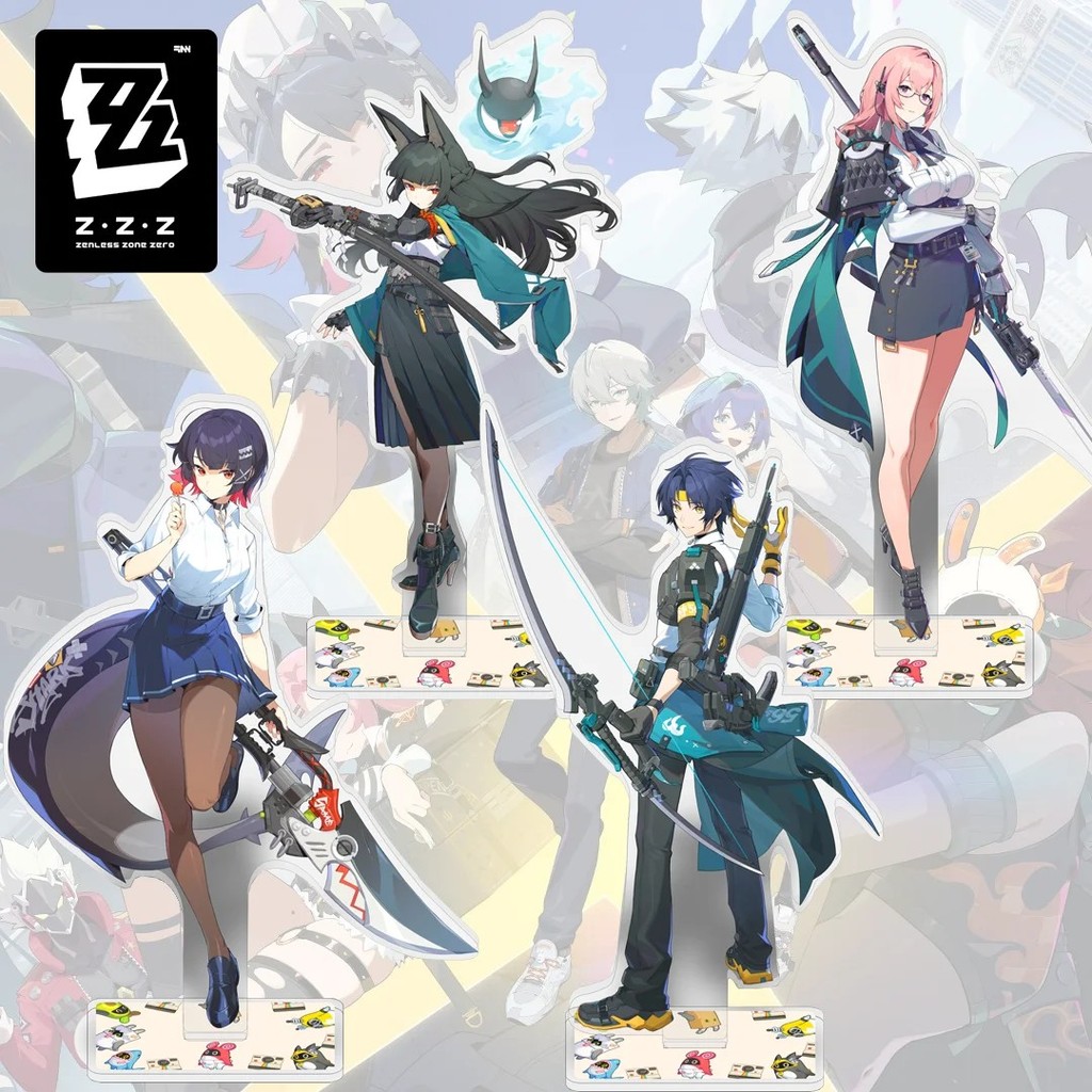 Standee Zenless Zone Zero Mô hình Anime Game ZZZ Ellen Joe Hoshimi Miyabi Mica Trang trí bàn học Dec