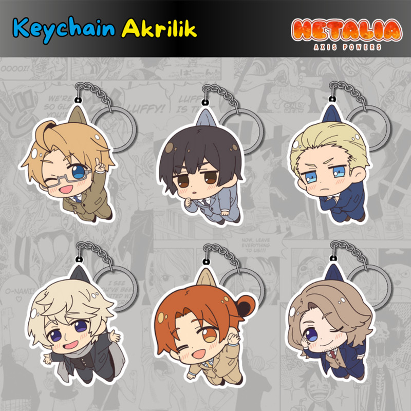 [Hetalia axis powers] Gantungan kunci & strap hp full akrilik versi USA karakter anime Hetalia axis 