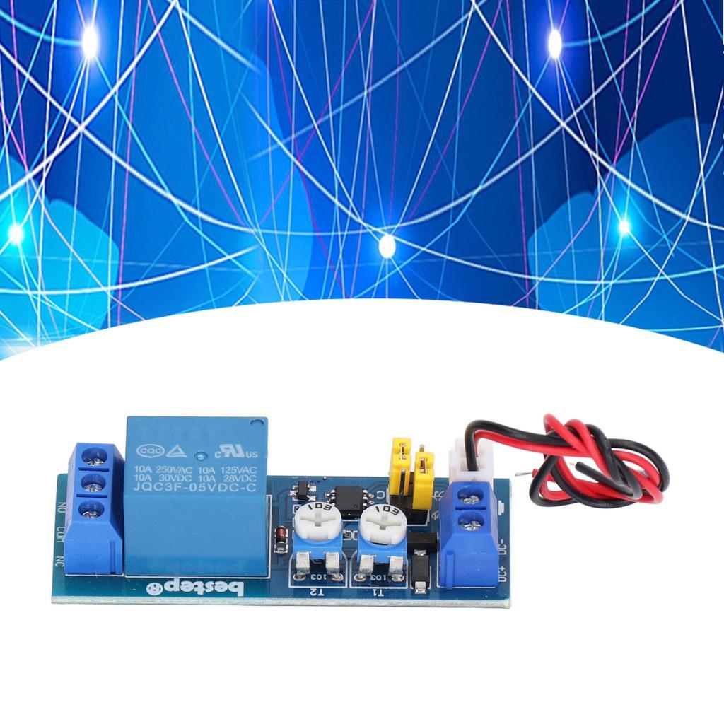 iuxishop AUNMAS Rơle Bảng trễ thời gian có thể điều chỉnh Đạp xe vô hạn Chế độ định giờ đơn để điều 