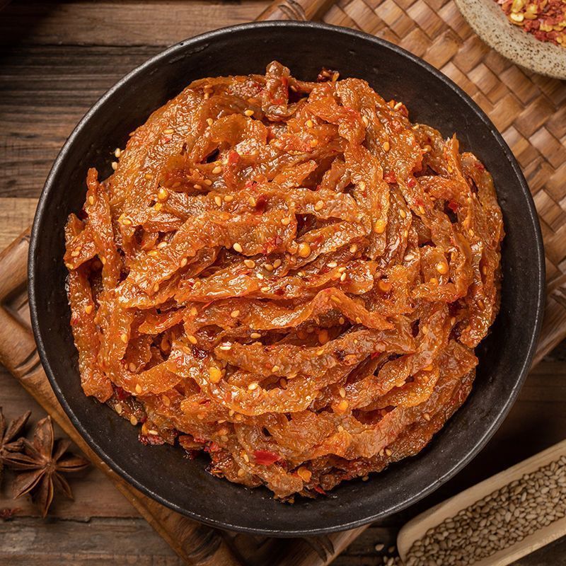 Konjac khô cay Konjac lụa đồ ăn nhẹ cay đồ ăn nhẹ cay bụng lông nổ cay