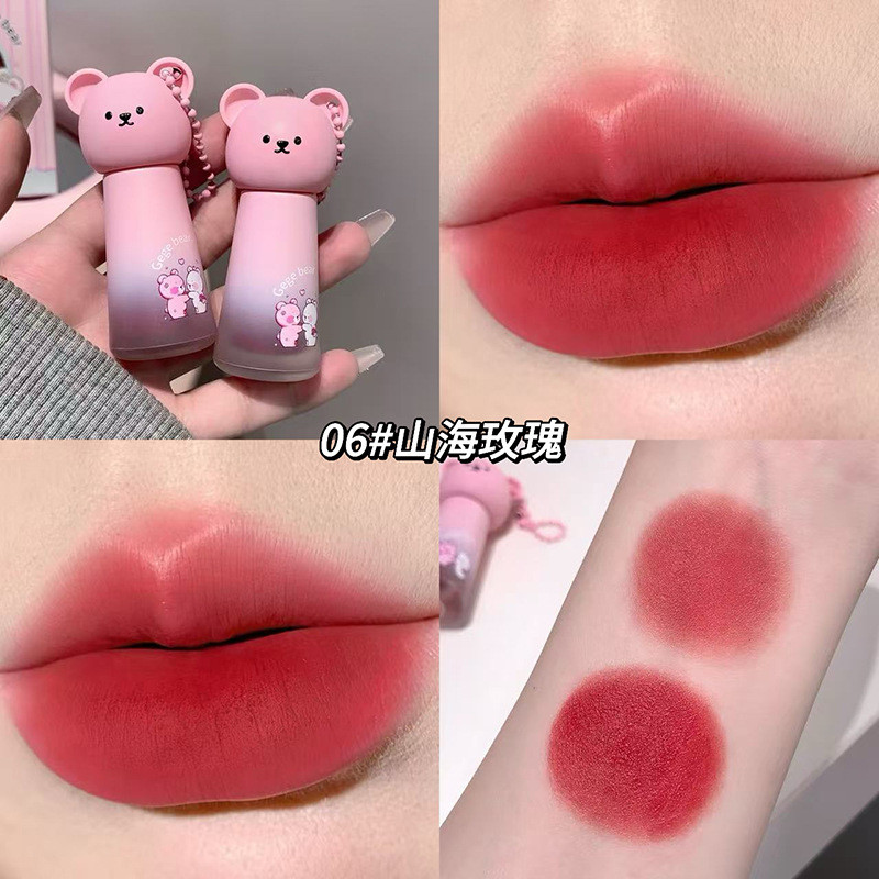 Gege bear Soft Matte Lipstick Matte Matte Non-Stick Cup Matte Lipstick Matte