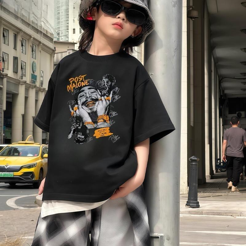 áo thun 2026 Mỹ style áo co giãn in hình áo thun cho bé trai