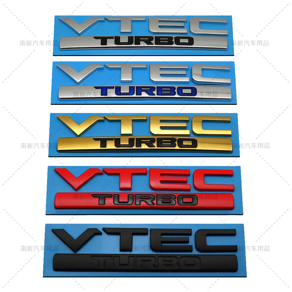 Thích hợp cho Civic VTEC TURBO Logo Ô Tô Logo Đuôi TURBO Logo Thế Hệ Thứ Mười Civic Sửa Đổi Chữ Cái 