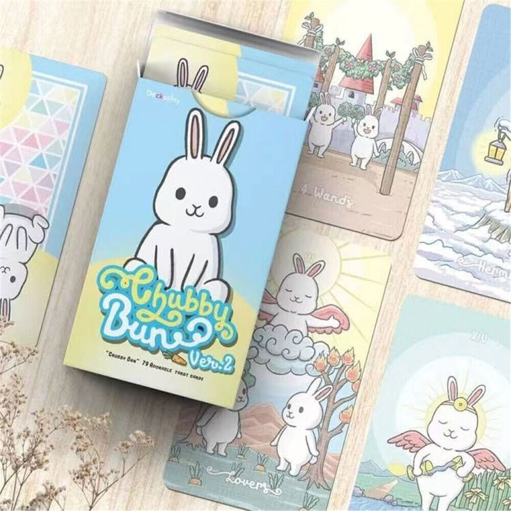 Thẻ bài Tarot Chubby Bunny Bói toán Oracle Tarot Board Game Card