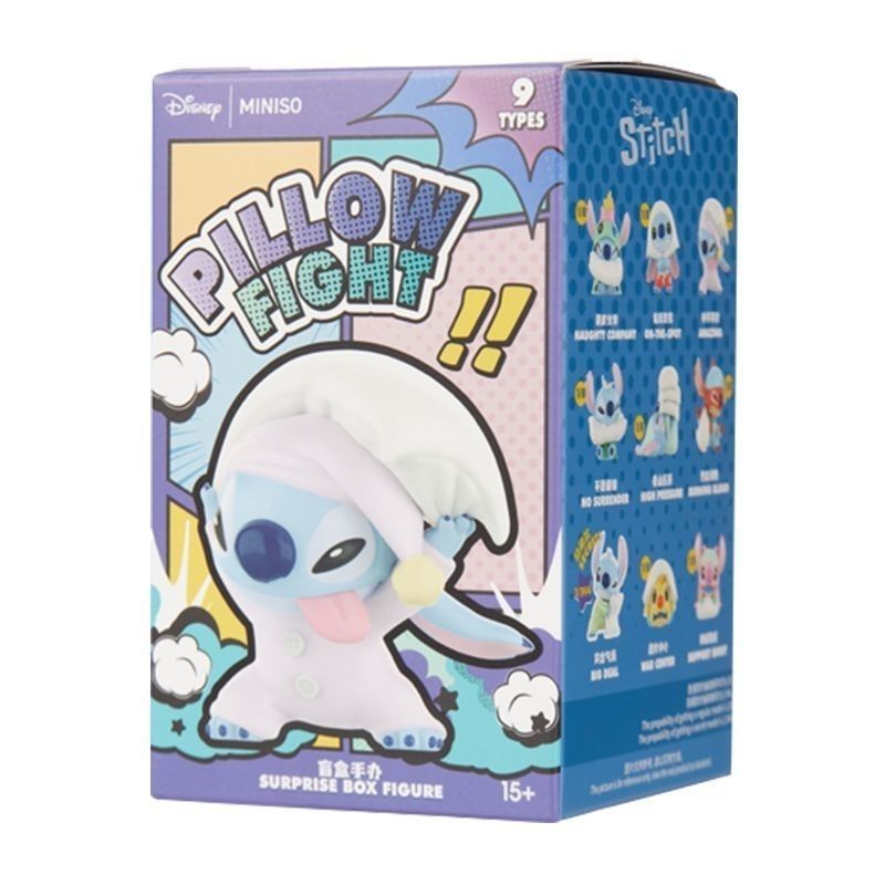 MINISO MINISO MINISO Disney Stitch Pillow Wars Series Hình Hộp bí ẩn